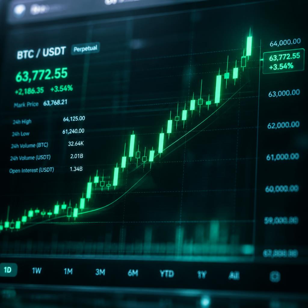 Live trading chart